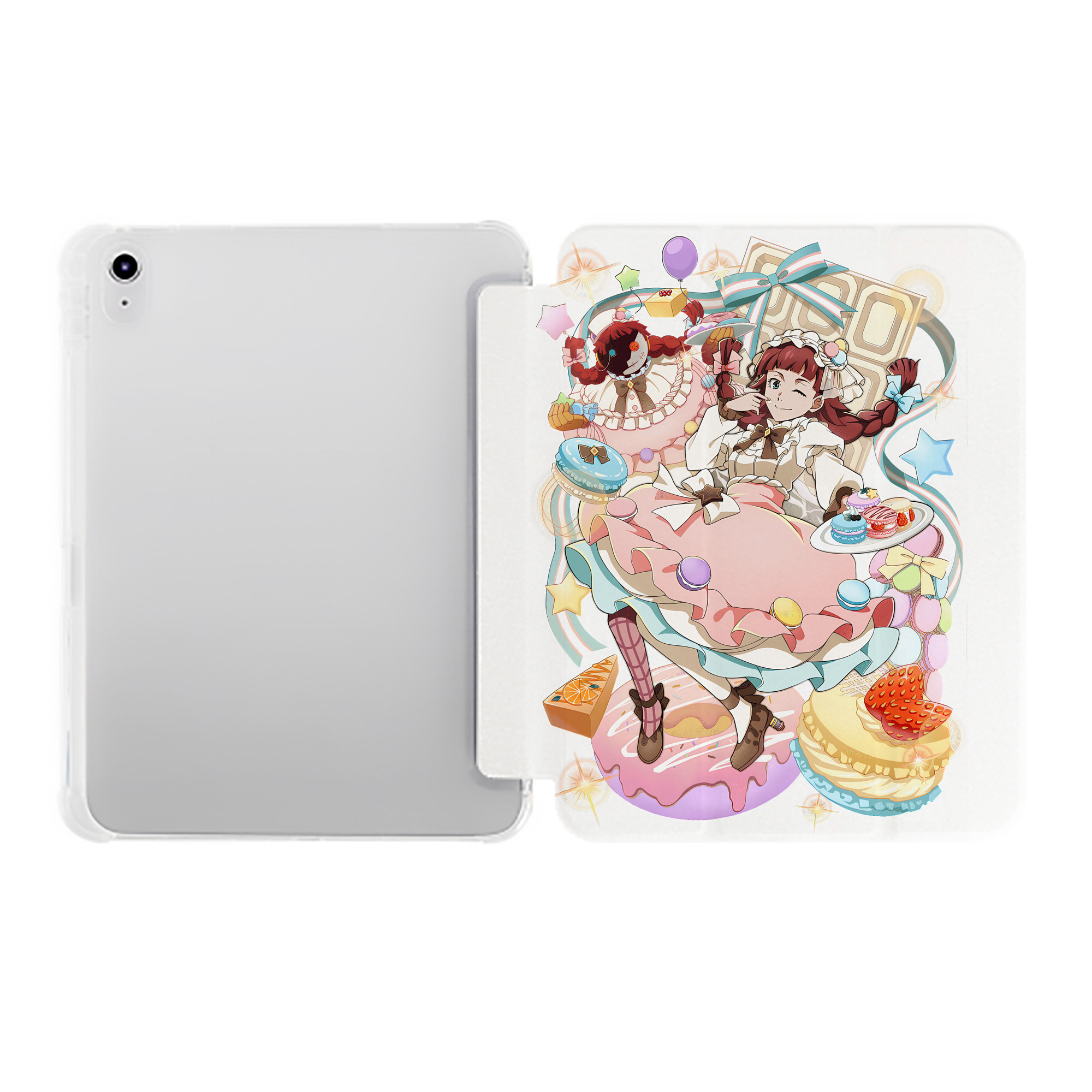 （画像用） 文豪ストレイドッグス Bungo Stray Dogs IPad ケース ペン収納付き 三つ折りスタンド PUレザー×シリコン 対応機種9.5/10.5/10.9インチ